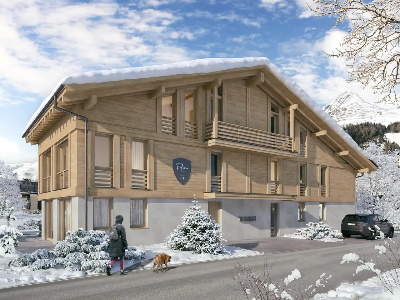 Visualization of the Felina development in Davos Dorf