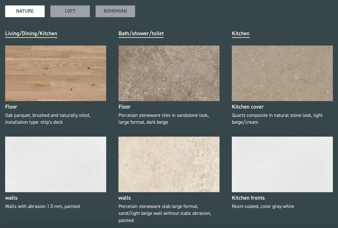 Example design lines